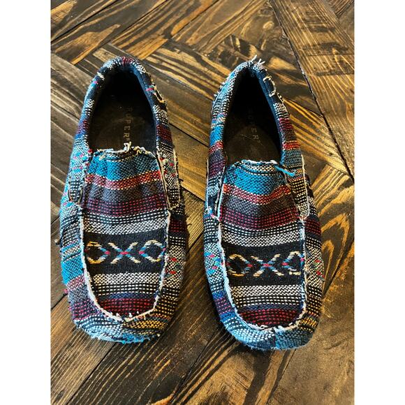 Roper Southwestern Liza Driving Moccasin Women 8.5 Aztec Country Cowgirl Western - Picture 4 of 10